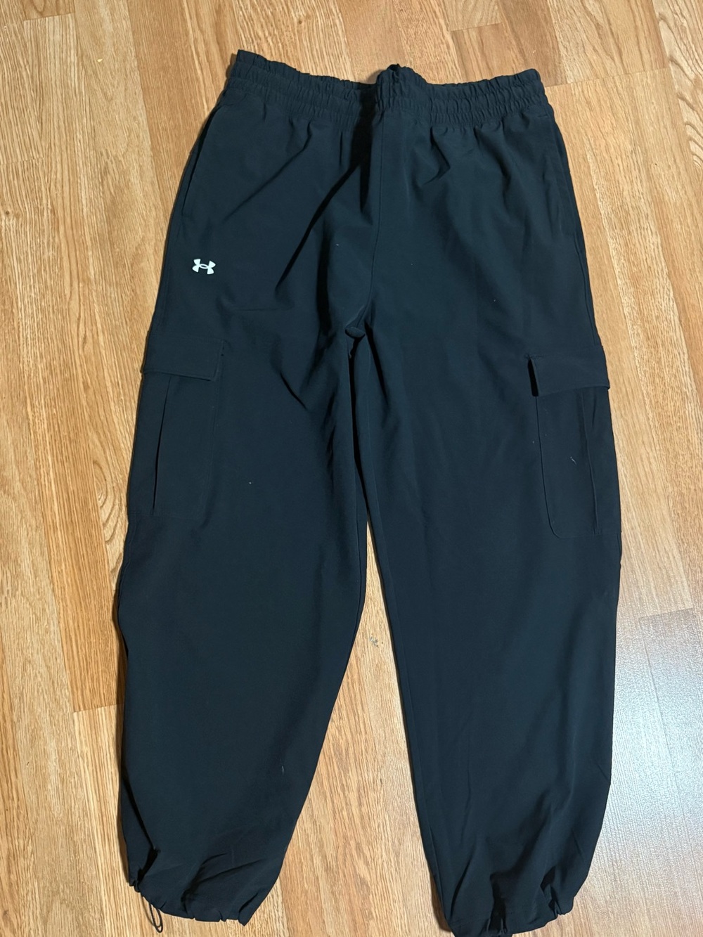 Under Armour Black Elastic-Cuff Cargo Pants